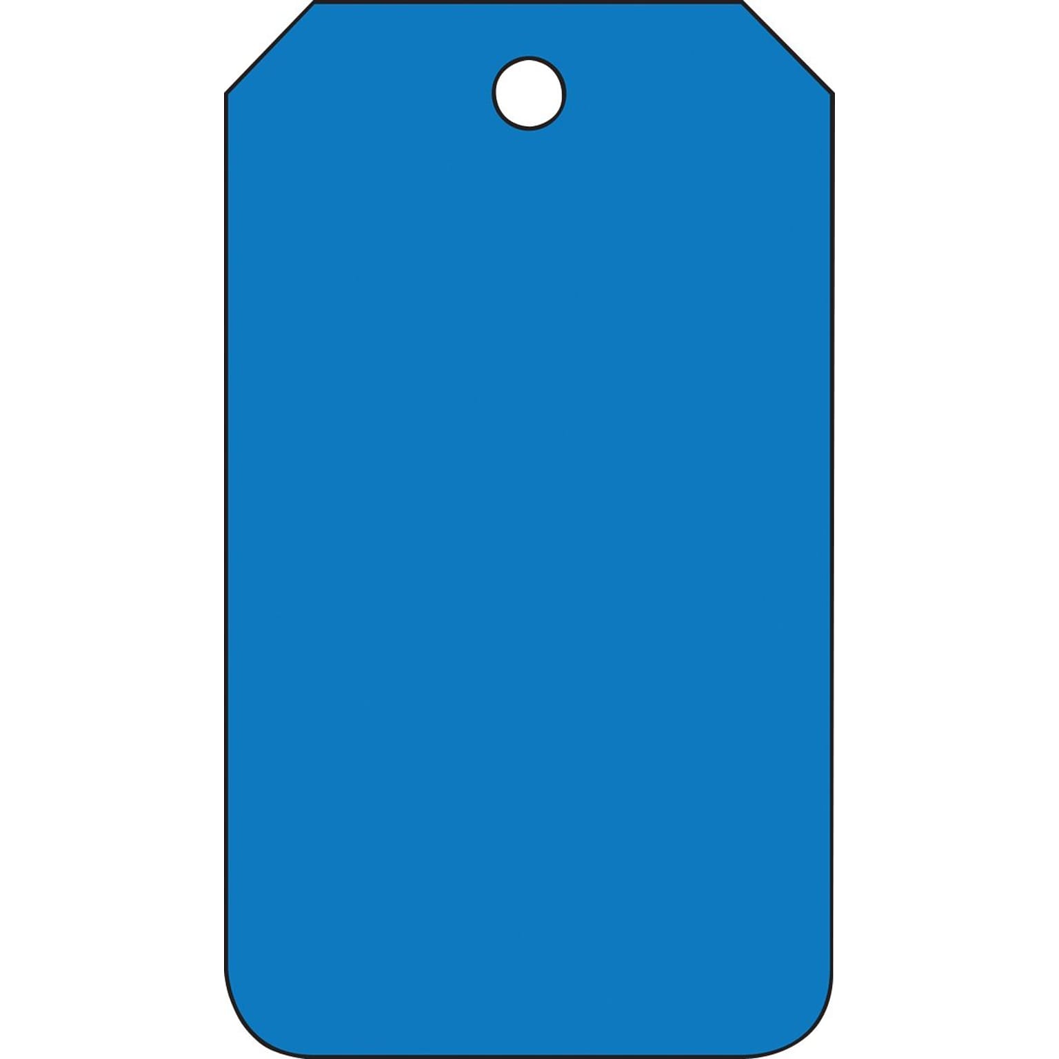 Accuform Solid Color Blank Tag, Blue, 5 3/4 x 3 1/4, PF-Cardstock, 25/Pack (MDT526CTP)