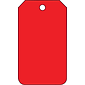 Accuform Solid Color Blank Tag, Red, 5¾" x 3¼", PF-Cardstock, 25/Pack (MDT523CTP)