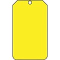 ACCUFORM SIGNS® Solid Color Blank Tag, Yellow, 5¾ x 3¼, RP-Plastic, 25/Pk