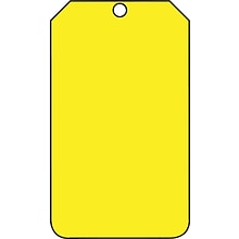 Accuform Solid Color Blank Tag, Yellow, 5¾ x 3¼, PF-Cardstock, 25/Pack (MDT524CTP)