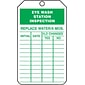 Accuform Safety Tag, EYE WASH STATION INSPECTION, 5 3/4" x 3 1/4", RP-Plastic, 25/Pack (TRS245PTP)