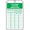 ACCUFORM SIGNS® Safety Tag, EYE WASH STATION INSPECTION, 5¾ x 3¼, RP-Plastic, 25/Pk