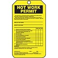 Accuform Safety Tag, HOT WORK PERMIT, 5 3/4 x 3 1/4, PF-Cardstock, 25/Pack (TCS361CTP)