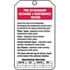ACCUFORM SIGNS® Safety Tag, FIRE EXTINGUISHER RECHARGE MAINTENANCE RECORD, 5¾x3¼ Cardstock, 25/Pk