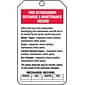 Accuform Safety Tag, FIRE EXTINGUISHER RECHARGE MAINTENANCE RECORD, 5¾"x3¼" Cardstock, 25/Pack (TRS211CTP)