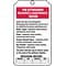 Accuform Safety Tag, FIRE EXTINGUISHER RECHARGE MAINTENANCE RECORD, 5¾x3¼ Cardstock, 25/Pack (TRS2