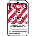 ACCUFORM SIGNS® Safety Tag, DANGER DO NOT OPERATE-MAINTENANCE DEPT., 5¾x3¼, PF-Cardstock, 25/Pk