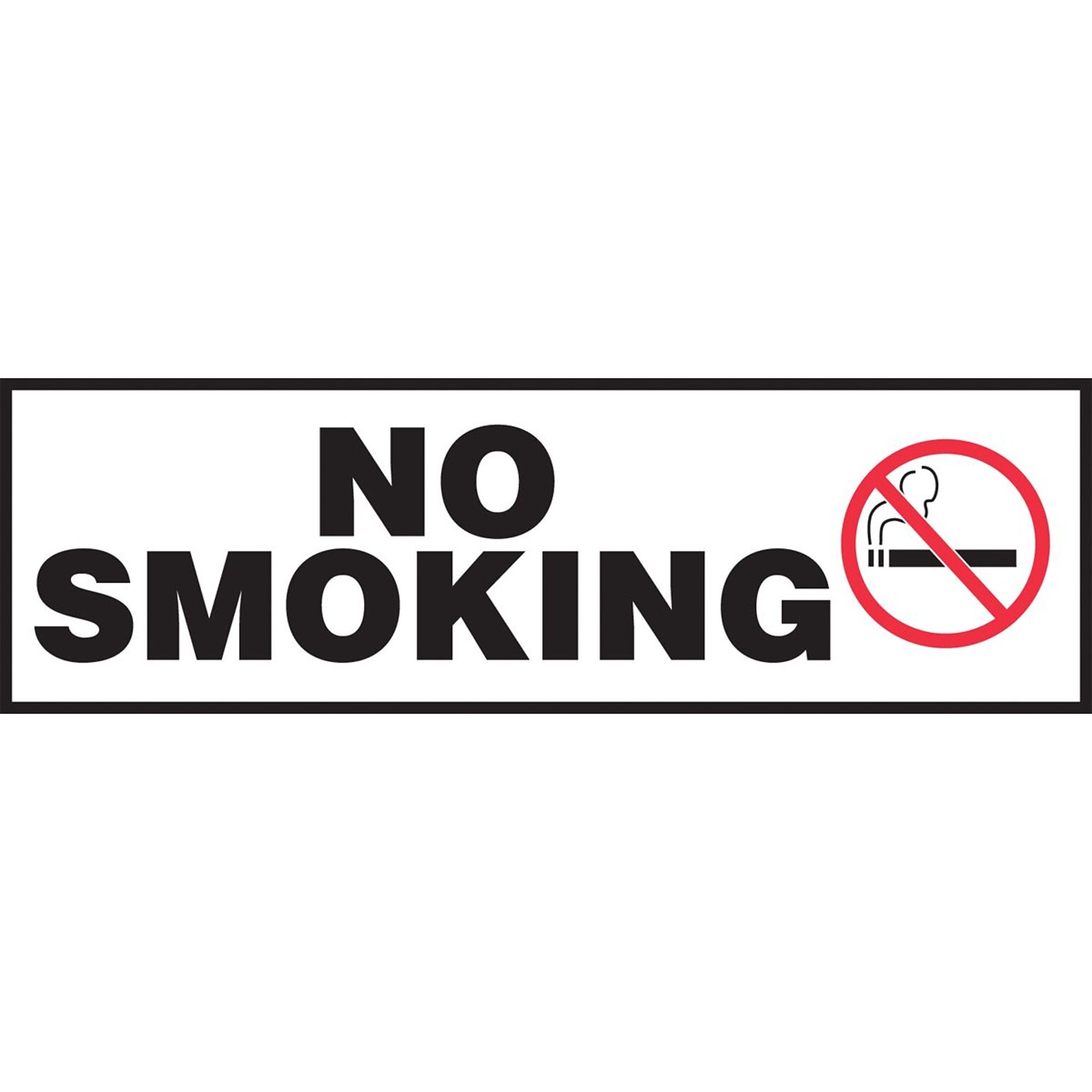 Accuform Safety Label, NO SMOKING, 3 x 10, Adhesive Vinyl, 5/Pack (LSMK575VSP)