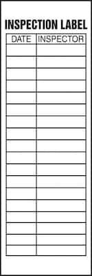 Accuform Safety Label, INSPECTION LABEL, 6 x 2, Adhesive Vinyl, 5/Pack (LELC525VSP)