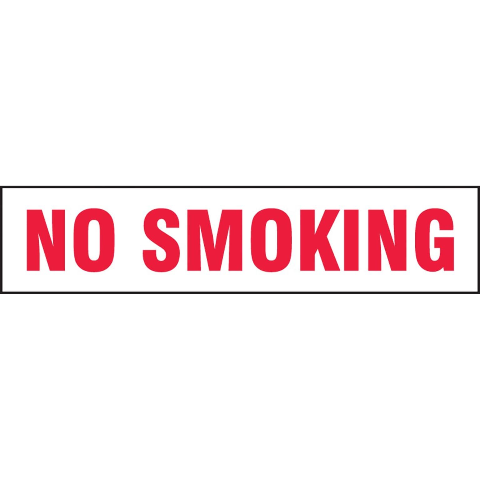 Accuform Safety Label, NO SMOKING, 2 x 9, Adhesive Vinyl, 5/Pack (LSMK540VSP)