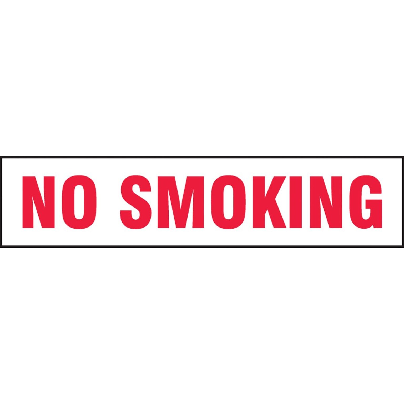 Accuform Safety Label, NO SMOKING, 2 x 9, Adhesive Vinyl, 5/Pack (LSMK540VSP)