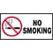 ACCUFORM SIGNS® Safety Label, NO SMOKING, 1½ x 3, Adhesive Vinyl, 10/Pk