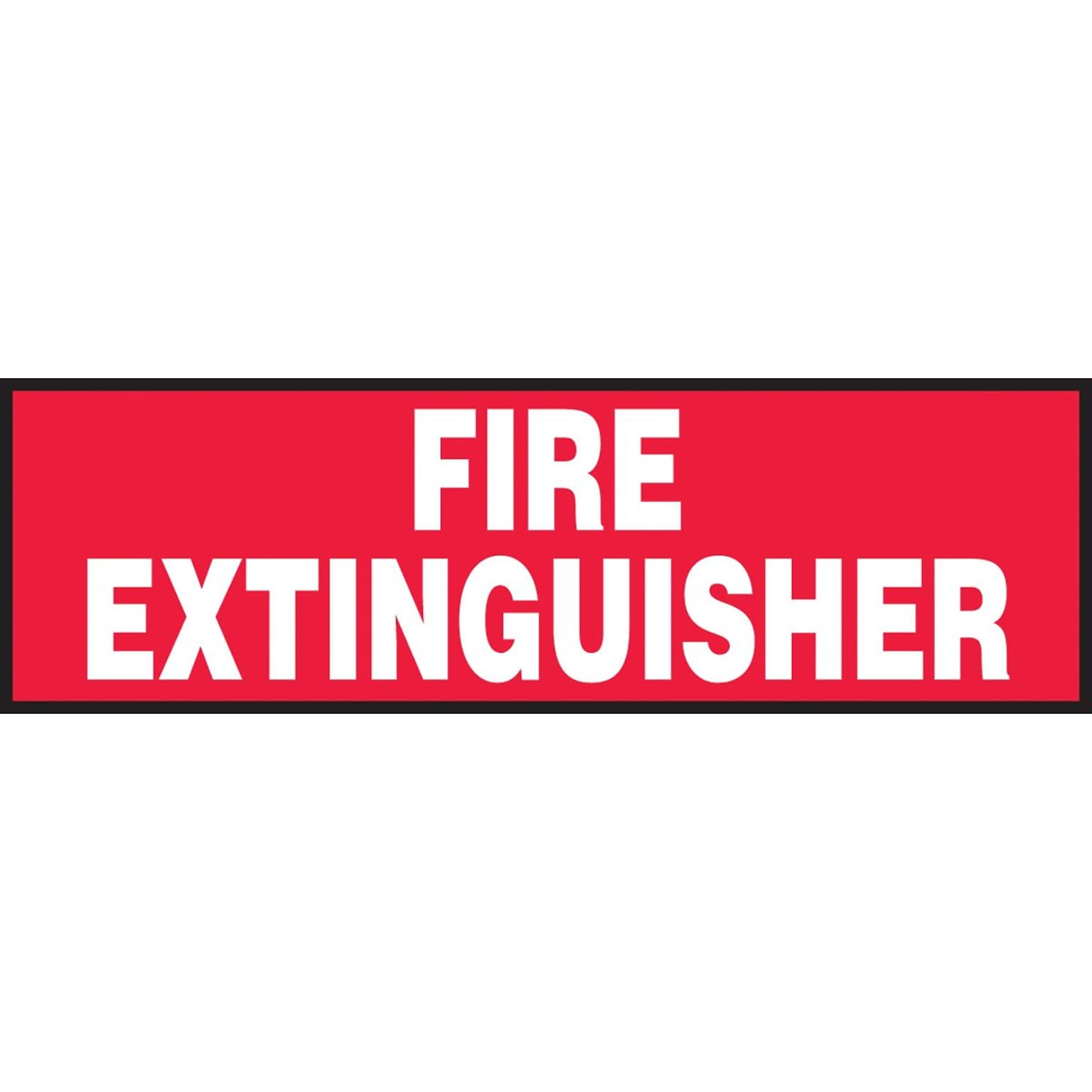 Accuform Safety Label, FIRE EXTINGUISHER, 3 x 7, Adhesive Vinyl, 5/Pack (LFXG420VSP)