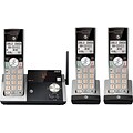 AT&T DECT 6.0 CL82315 3-Handset Cordless Expandable Phone w/ Answering System & Caller ID, Slvr/Blck