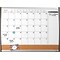 Magnetic Combination Calendar Board, Dry-Erase & Cork, 1-Month Design, Black/Silver Frame, 17 x 23