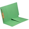 Medical Arts Press® 11 pt. Colored End-Tab Pocket Folders; 1 Fastener, Green, 250/Box