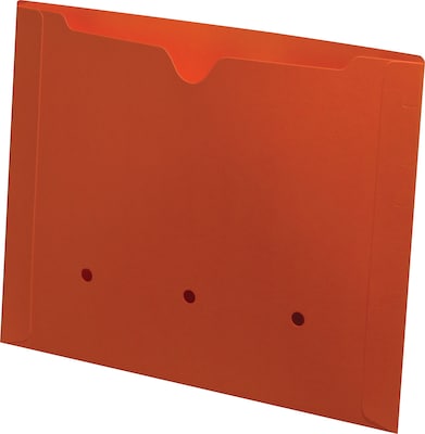 Medical Arts Press® Colored End-Tab Pockets; No Flaps, Orange, 50/Box