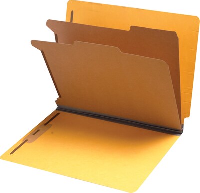 Medical Arts Press® End-Tab Tuf-Files; Standard- 2 Divider, 2, Yellow, 75/Box