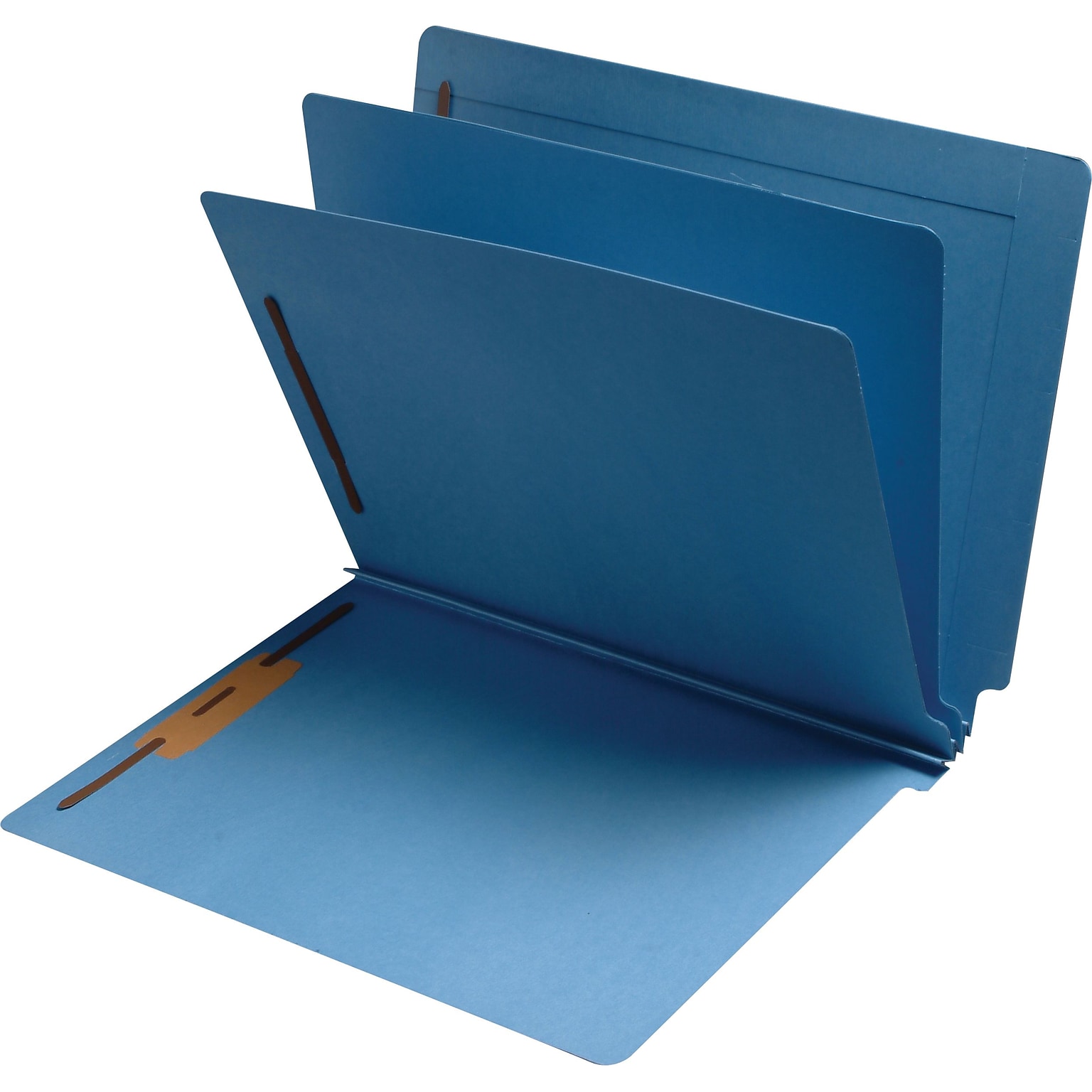 Medical Arts Press® Classification Colored End-Tab Folders; 2 Dividers, Blue, 15/Box
