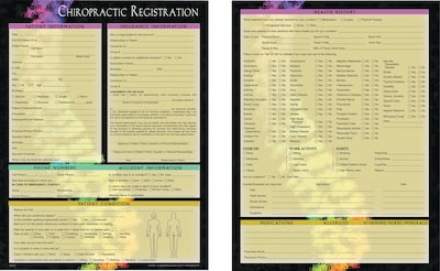 Medical Arts Press® Chiropractic Registration and History Forms, Holistic Care