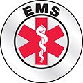ACCUFORM SIGNS® Emergency Response Reflective Helmet Sticker, EMS, 2¼, Reflective Adhesive Vinyl
