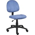 Boss Perfect Posture Deluxe Modern Microfiber Home Office Chair without Arms, Blue (B325-BE)