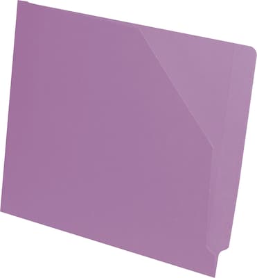 Medical Arts Press End-Tab Slant File Pockets, Letter Size, Lavender, 100/Box (51439LV)