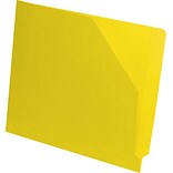 Medical Arts Press® End-Tab Slant File Pockets; Yellow, Full Tab, 11 pt., No Expansion, 100/Box