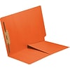 Medical Arts Press® 11 pt. Colored End-Tab Pocket Folders; 1 Fastener, Orange, 250/Box