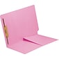Medical Arts Press® 11 pt. Colored End-Tab Pocket Folders; 1 Fastener, Pink, 250/Box