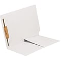 Medical Arts Press® 11 pt. Colored End-Tab Pocket Folders; 1 Fastener, White, 250/Box