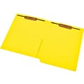 Medical Arts Press® 14 pt. Colored End-Tab Pocket Folders; 2 Fasteners, Yellow, 50/Box