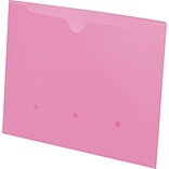 Medical Arts Press® Colored End-Tab Pockets; No Flaps, Pink, 50/Box