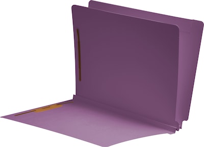 Medical Arts Press® Classification Colored End-Tab Folders; 1 Divider, Lavender, 25/Box