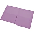 Medical Arts Press® End-Tab Folders with Twin 1/2 Pockets; No Fasteners, Lavender, 50/Box