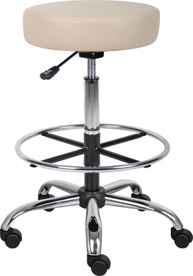 Boss Treated Vinyl Medical/Drafting Stool, Beige (B16240BG)