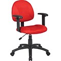 Boss Red Deluxe Posture Chair W/ Adjustable Arms.