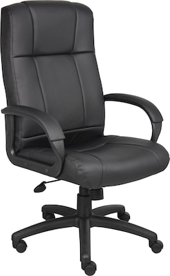 Boss Caressoft Executive High Back Chair, Black (B7901)