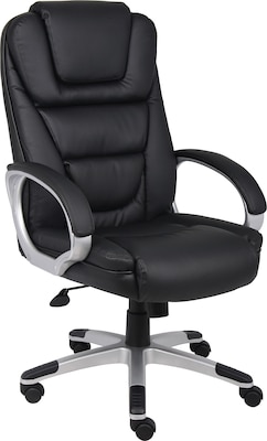 Boss NTR Executive LeatherPlus Chair, Black (B8601)
