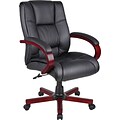 Boss Mid Back Executive Wood Finished Chairs (B8996-M)