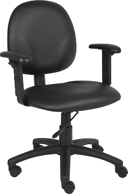 Boss Diamond Task Chair W/ Adjustable Arms, Black (B9091-CS)