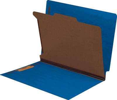 Medical Arts Press® End-Tab Tuf-Files; Standard- 1 Divider, 1 1/4", Blue, 15/Box