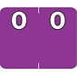 Medical Arts Press® Numeric Labels on Roll; "0", Purple