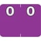 Medical Arts Press® Numeric Labels on Roll; 0, Purple