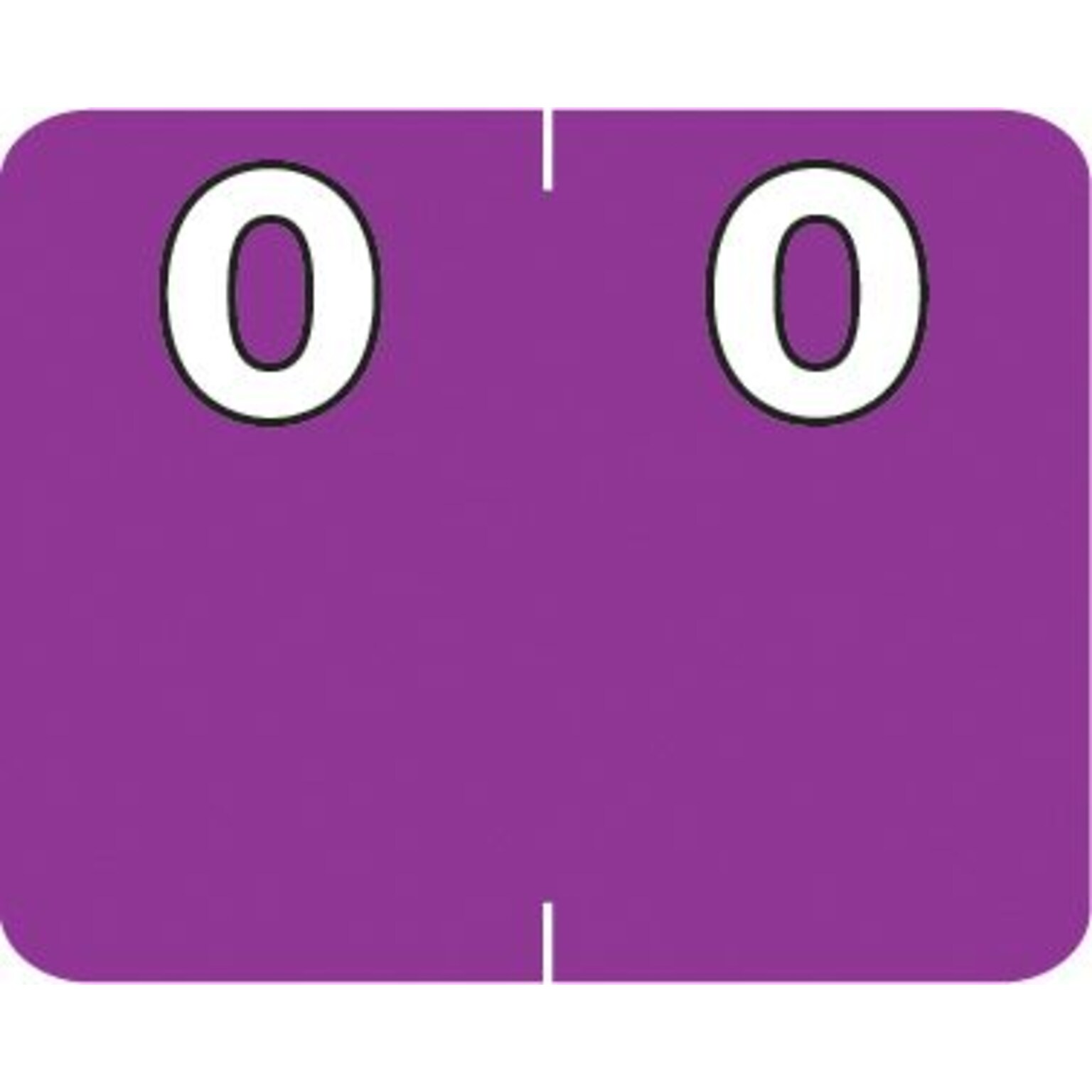 Medical Arts Press® Numeric Labels on Roll; 0, Purple