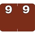 Medical Arts Press® Numeric Labels on Roll; 9, Brown