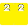 Medical Arts Press® Numeric Labels on Roll; 2, Yellow
