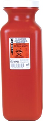 Sharps Container, 1.5 Quart with Screw Cap
