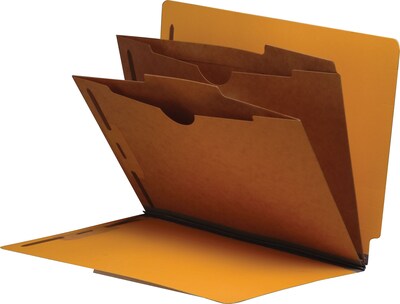 Medical Arts Press® End-Tab Tuf-Files; Divider- 2-Pocket Divider, 2 1/4, Yellow, 10/Box