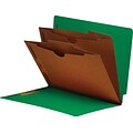Medical Arts Press® End-Tab Tuf-Files; Divider- 2-Pocket Divider, 2 1/4, Green, 10/Box